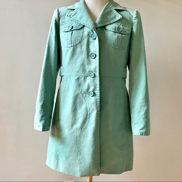LOFT Jackets & Blazers - Ann Taylor Sea Foam Trench